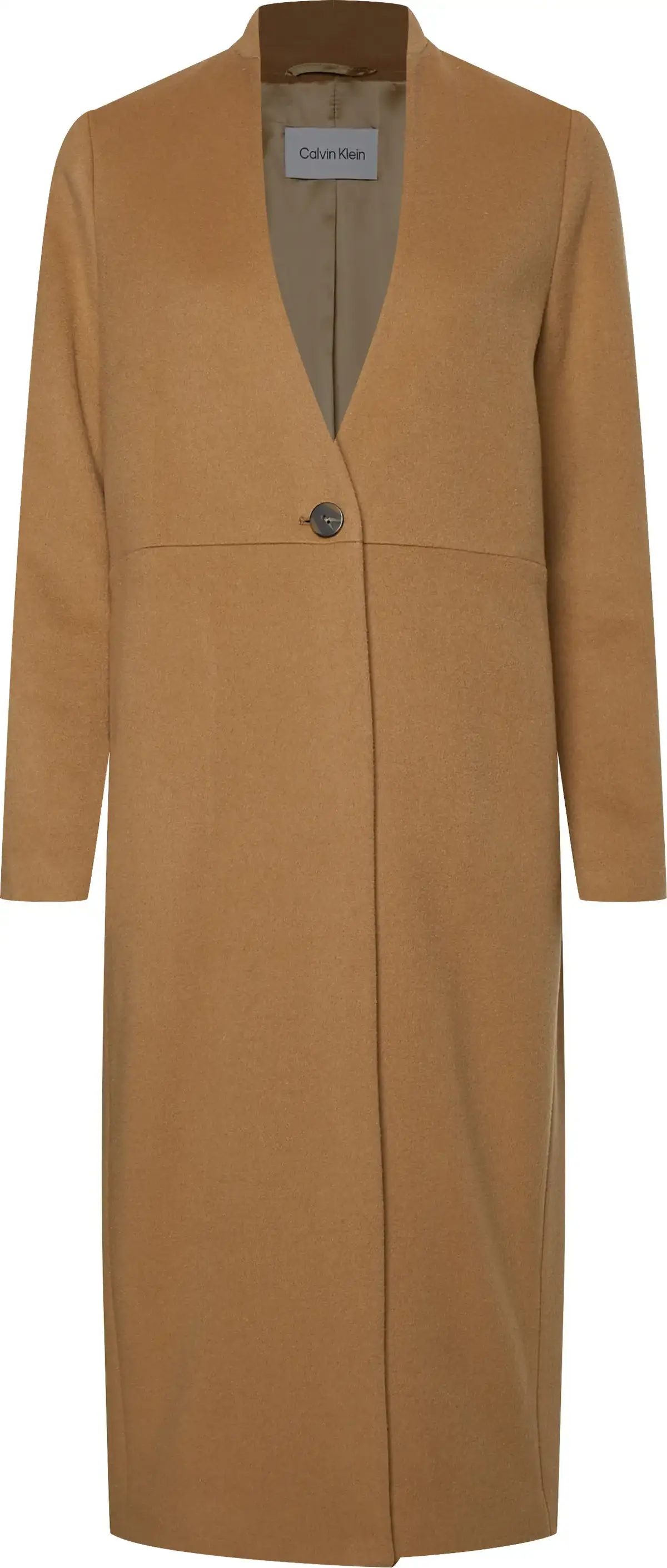 Calvin Klein LIGHTWEIGHT WOOL COA Kadın Kahverengi Mont