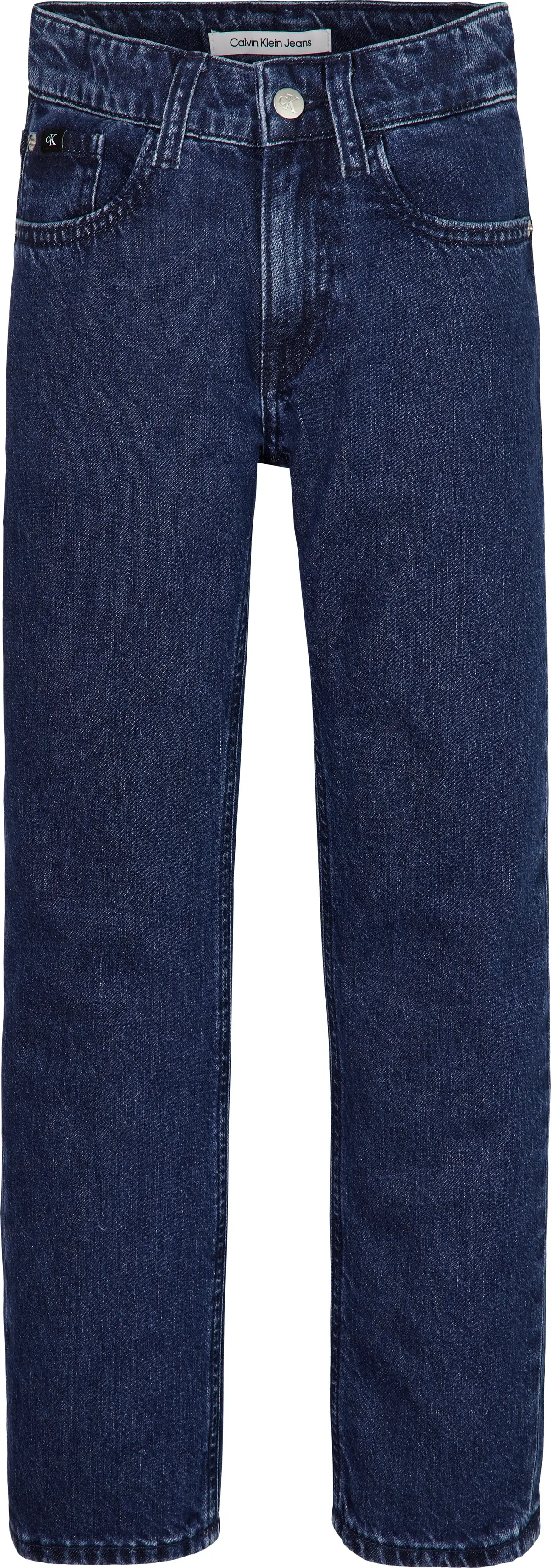 Calvin Klein REGULAR STRAIGHT AUT Erkek Mavi Kot Pantolon