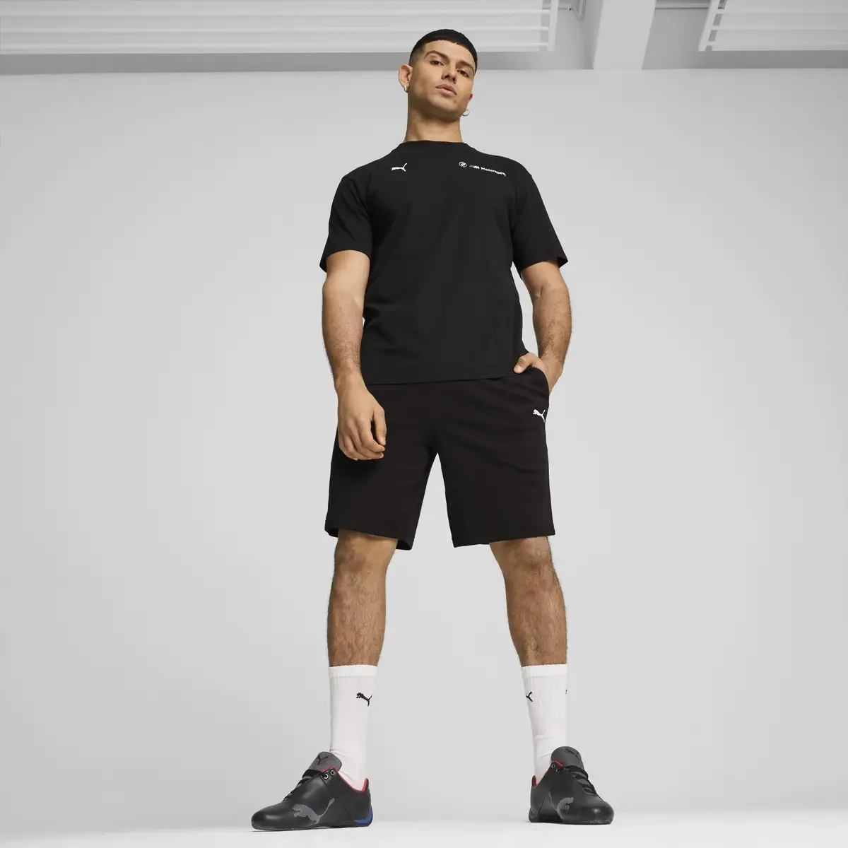 Puma BMW MMS NEW ESS LOGO TEE Siyah Erkek T-Shirt