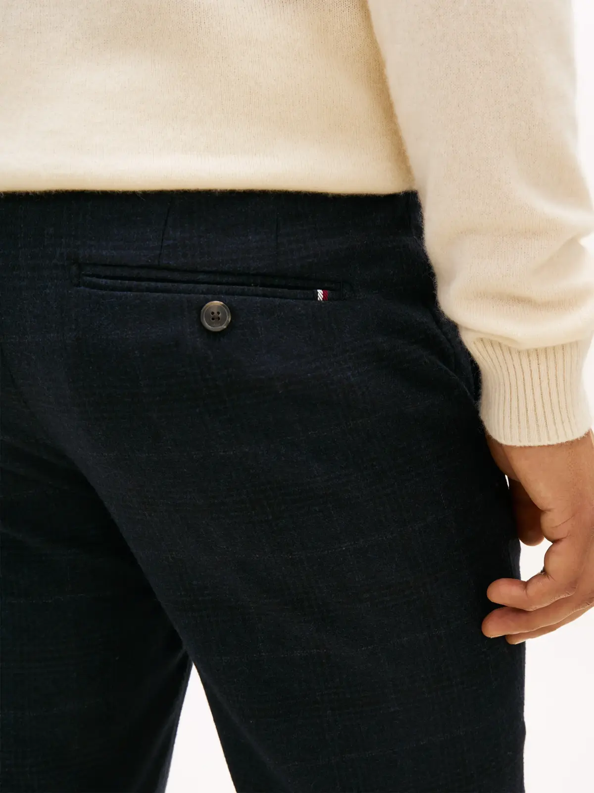 Tommy Hilfiger DC DENTON PATTERN BR, DW5 Siyah Erkek Kumaş Pantolon