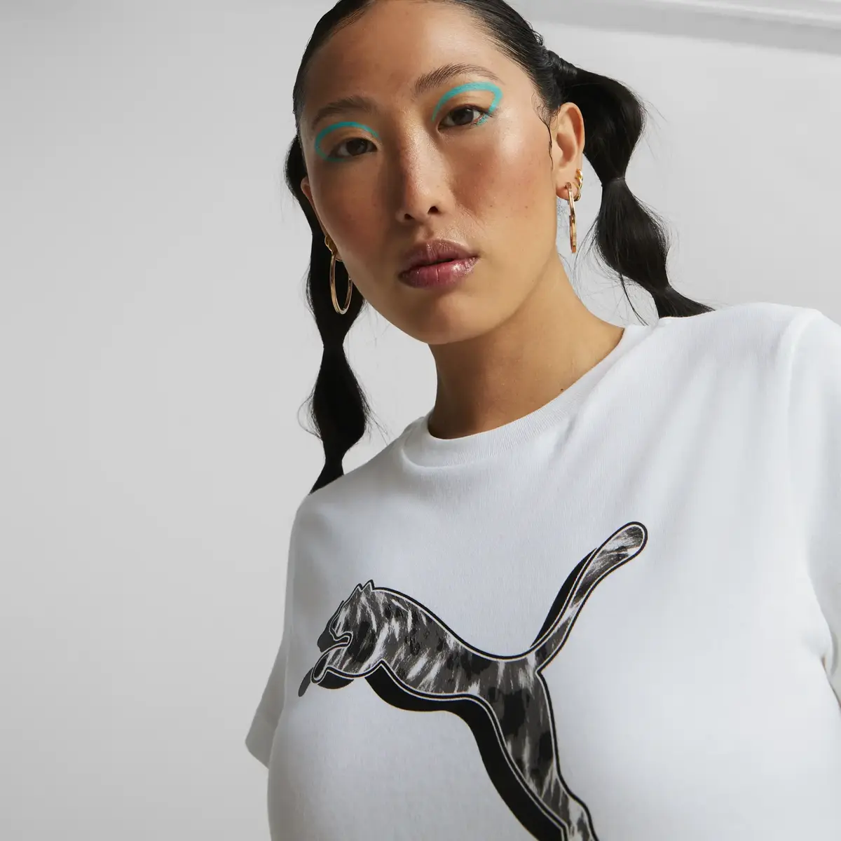 Puma Power Safari Tee Beyaz Kadın T-Shirt & Polo