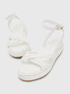 Tommy Hilfiger EAST COASTAL LEATHER Kadın Beyaz Sandalet
