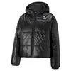 Puma Classics Shiny Padded Jacket Siyah Parlak Kadın Kapüşonlu Şişme Mont