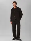 Calvin Klein LS CORDUROY EASY OVE, UB1 Siyah Erkek Ceket