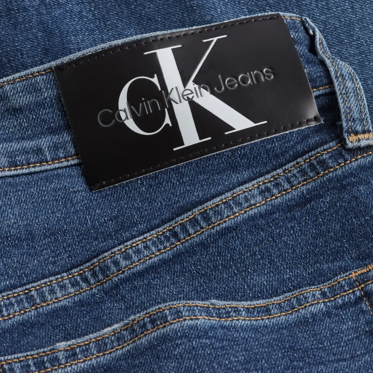 Calvin Klein MID-THIGH SHORT Erkek Mavi Kot Şort