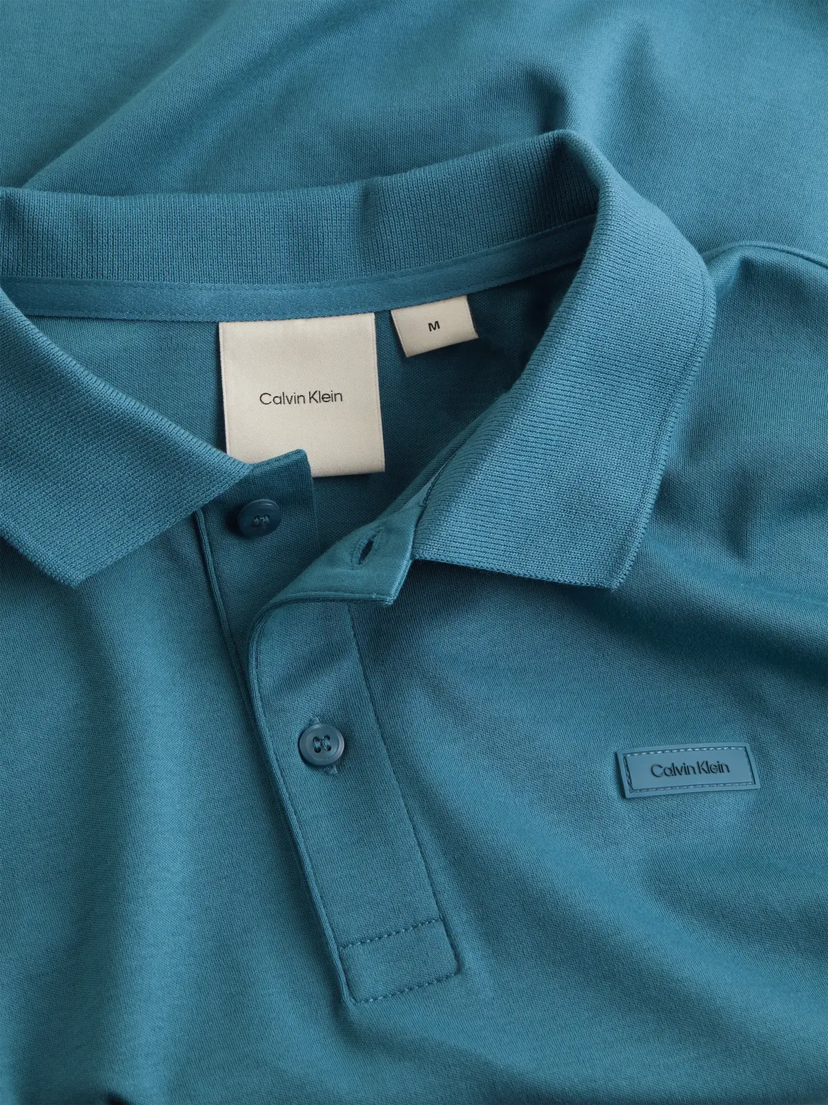 Calvin Klein LIQUID TOUCH SLIM PO, CHA Mavi Erkek T-Shirt & Polo