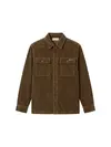 Calvin Klein LS CORDUROY EASY OVE, LI1 Yeşil Erkek Ceket