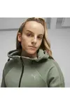 Puma EVOSTRIPE Full-Zip Hoodie Yeşil Kadın Fermuarlı Hoodie