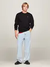 Tommy Hilfiger TJM REGULAR FLEECE C Erkek Siyah Sweatshirt
