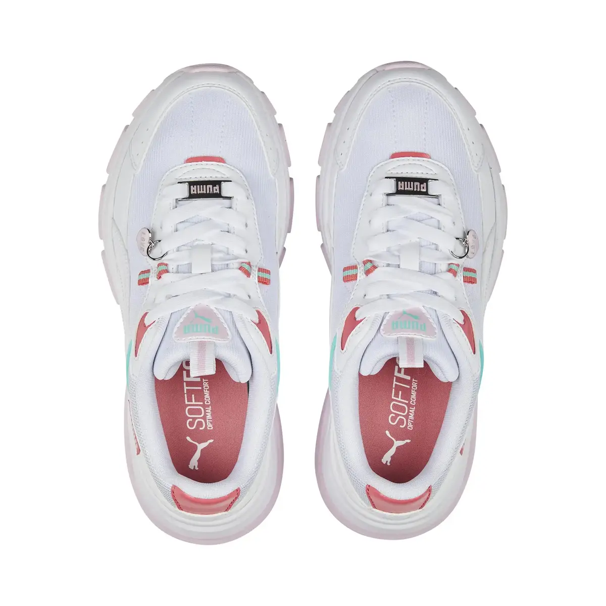 Puma Cassia Via Charms Beyaz - Pembe Kadın Günlük Spor Ayakkabı
