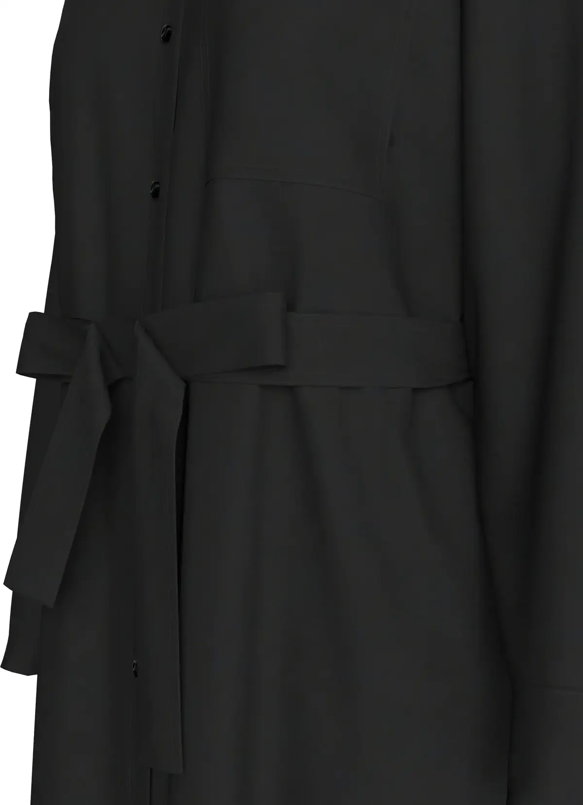 Calvin Klein LYOCELL SHIRT DRESS, BEH Siyah Kadın Elbise-Etek