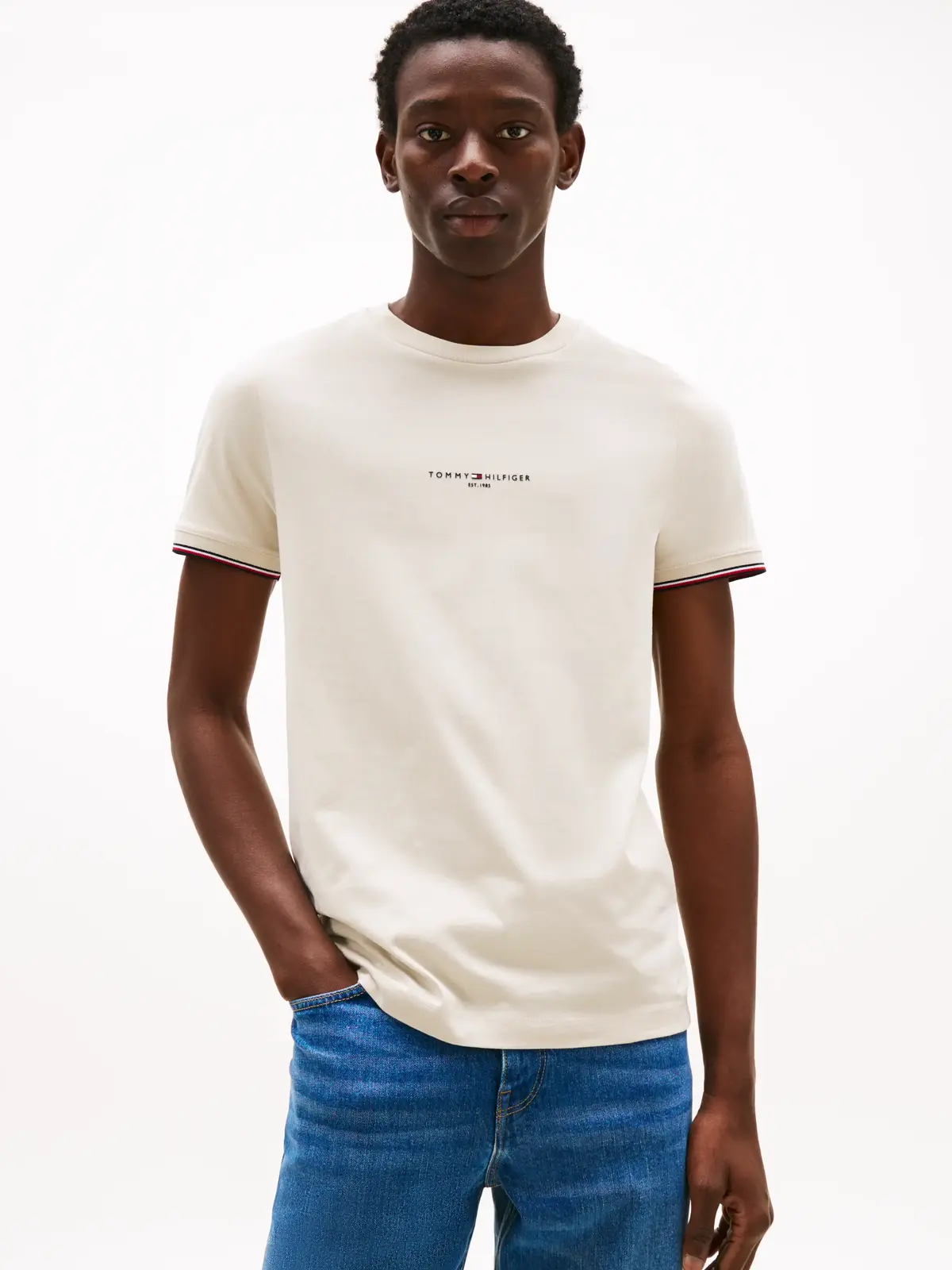 TOMMY LOGO TIPPED TE, ACG