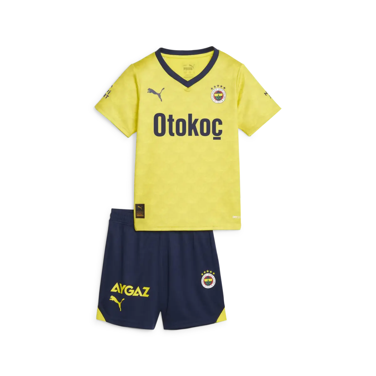Puma FSK Away Minikit Blazing Yellow-Medieval Sarı Çocuk Forma