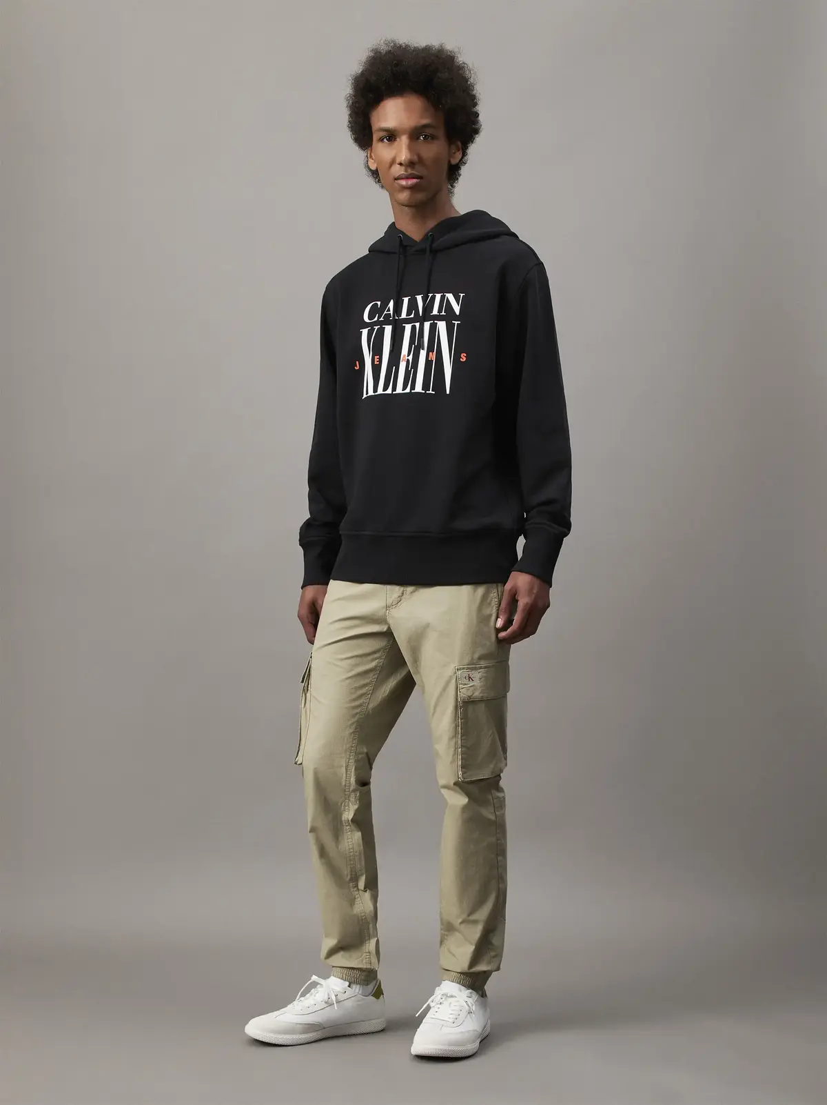 Calvin Klein SKINNY CARGO, PFQ Bej Erkek Pantolon