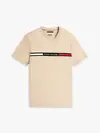 Tommy Hilfiger HILFIGER CHEST INSER, RBT Bej Erkek T-Shirt & Polo