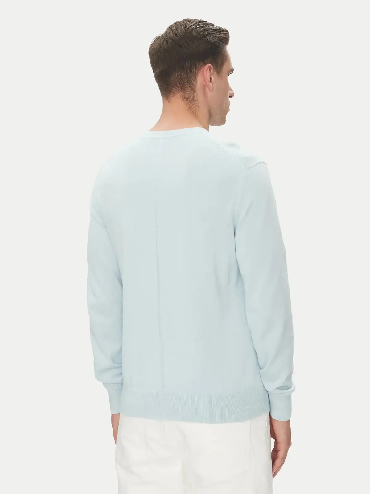 Calvin Klein LS SUPIMA COTTON CREWNK SWEATER Mavi Erkek Kazak