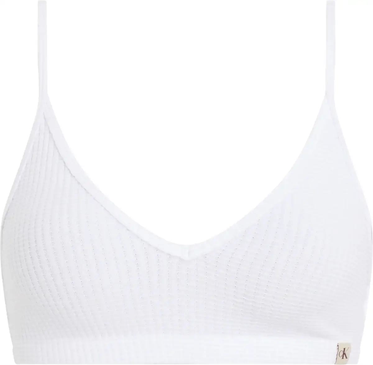 Calvin Klein WAFFLE TEXTURE BRALE, YAA Beyaz Kadın Sütyen & Bralet