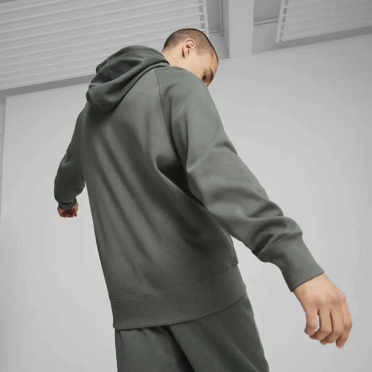 PUMA CLASSICS+ Hoodie Gri Erkek Hoodie