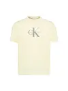 Calvin Klein SS Hero Monologo Tee, 486 Sarı Erkek T-Shirt