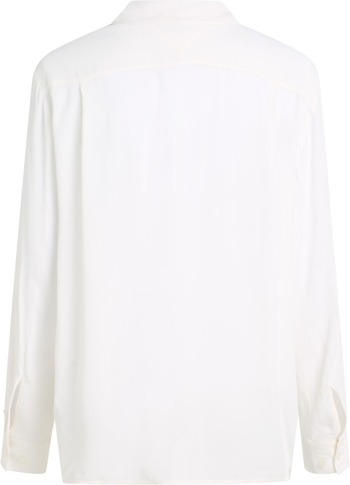 Tommy Hilfiger VISCOSE CREPE FLUID Kadın Krem Gömlek