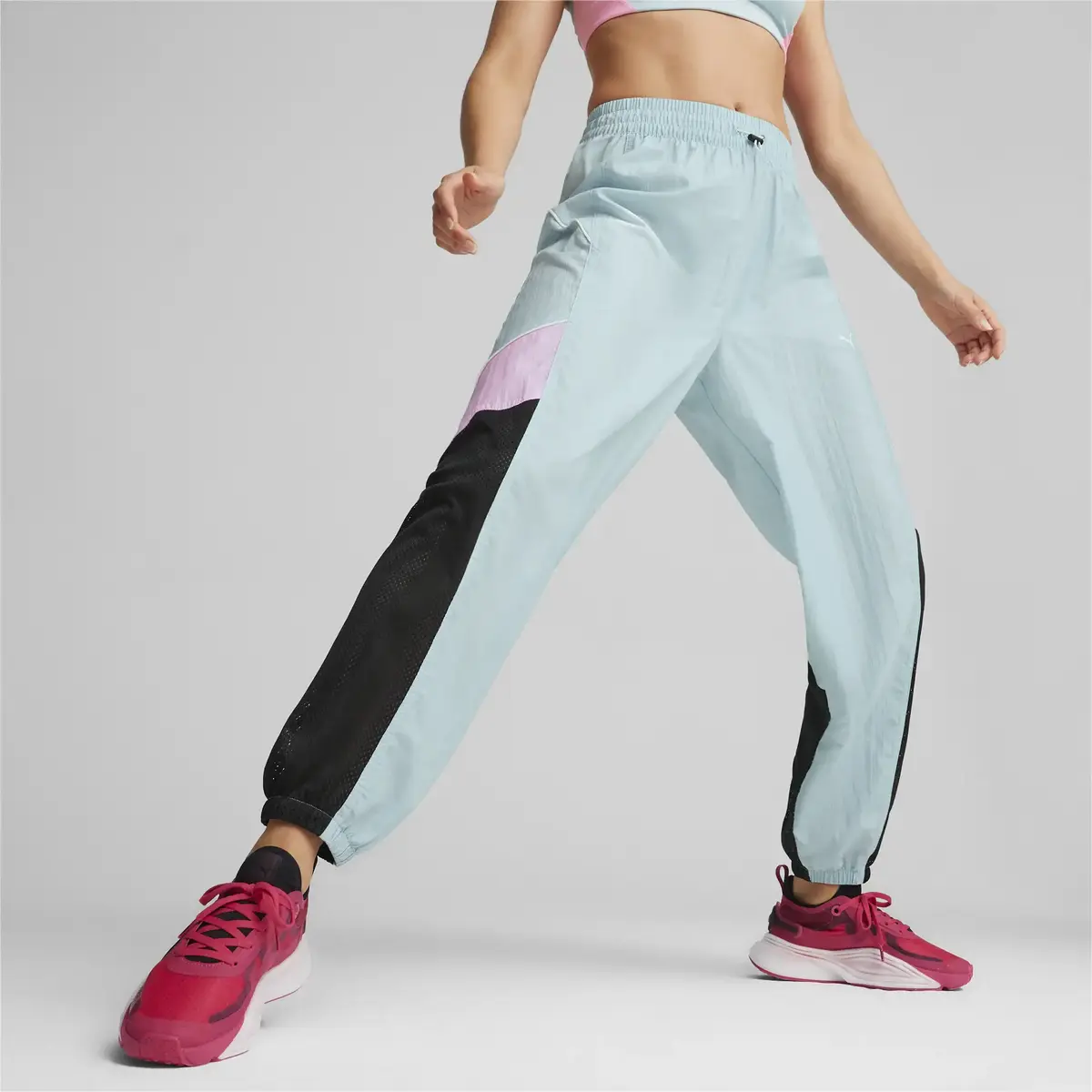 Puma FIT MOVE WOVEN JOGGER Açık Mavi Kadın Eşofman Altı