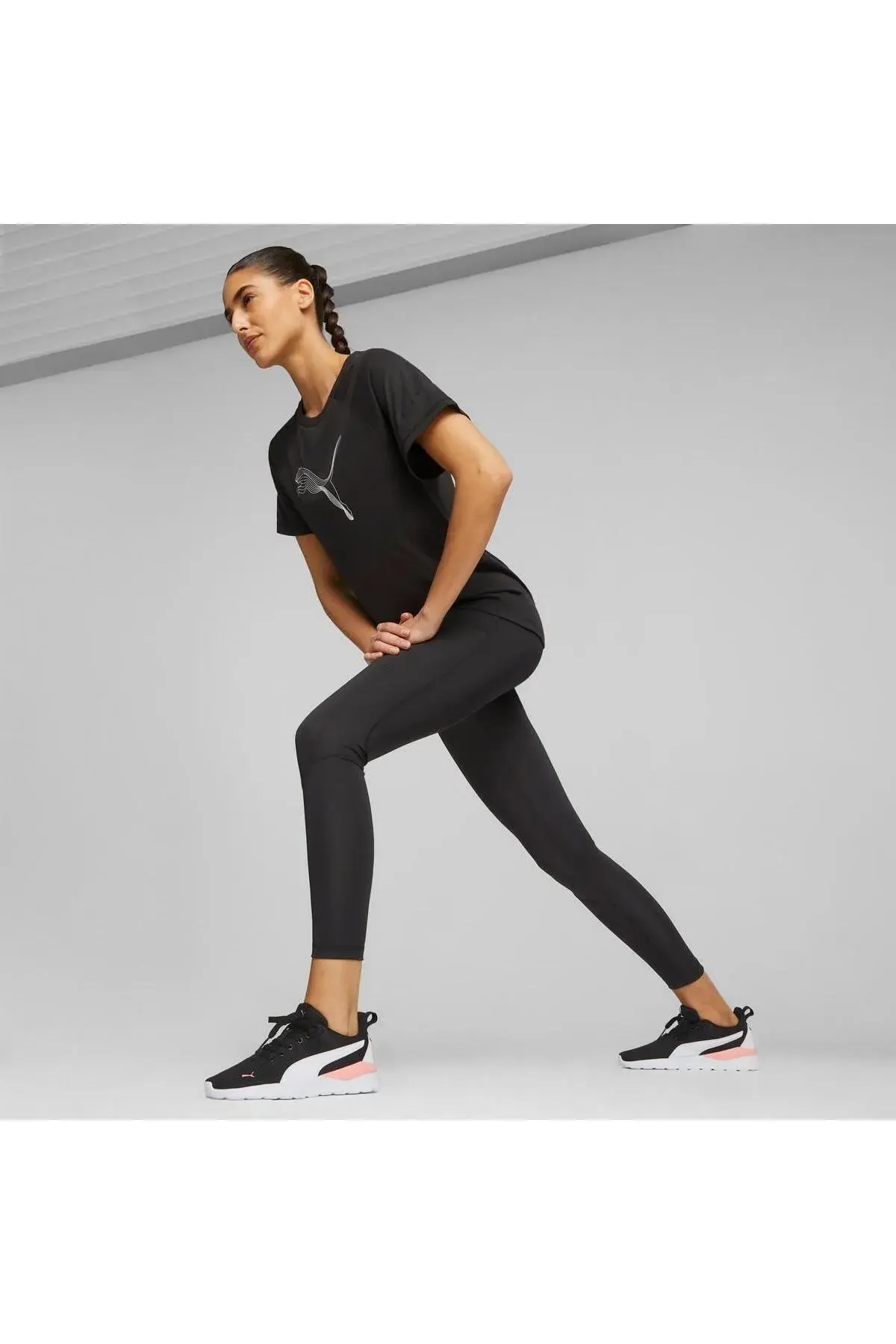 Puma EVOSTRIPE High-Waist Leggings Siyah Kadın Tayt