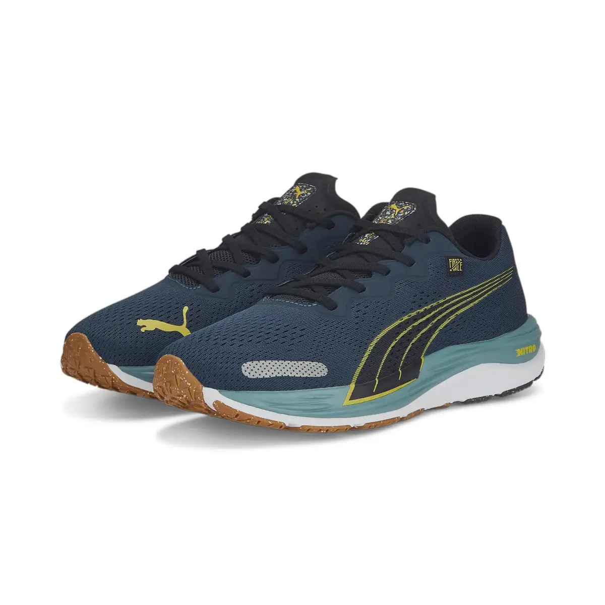 Puma Velocity Nitro 2 FMile Dark Night-Fresh Lacivert Erkek Günlük Spor Ayakkabı