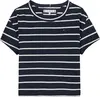 Tommy Hilfiger LINEN TEE SS, C1G Lacivert Kız Çocuk T-Shirt & Polo