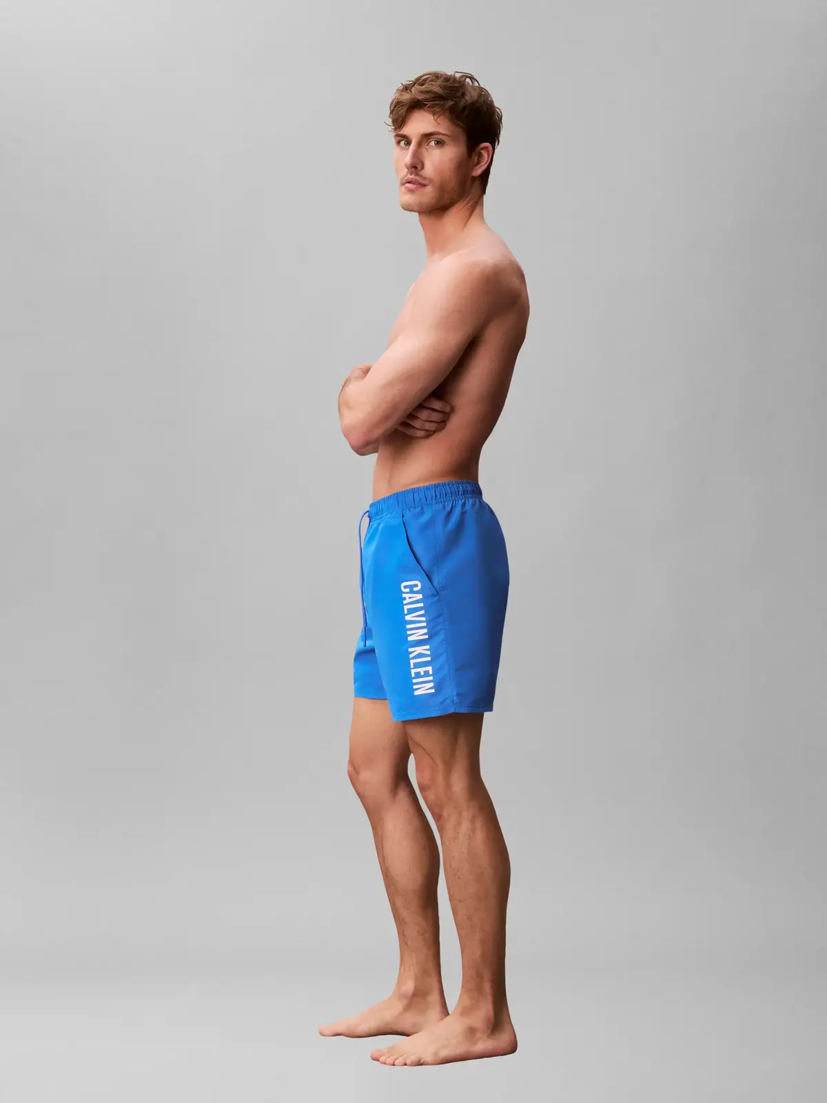 Calvin Klein MEDIUM DRAWSTRING Mavi Erkek Orta Boy Deniz Şortu