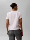 Calvin Klein SS WOVEN LABEL CLASS, YAF Beyaz Kadın T-Shirt