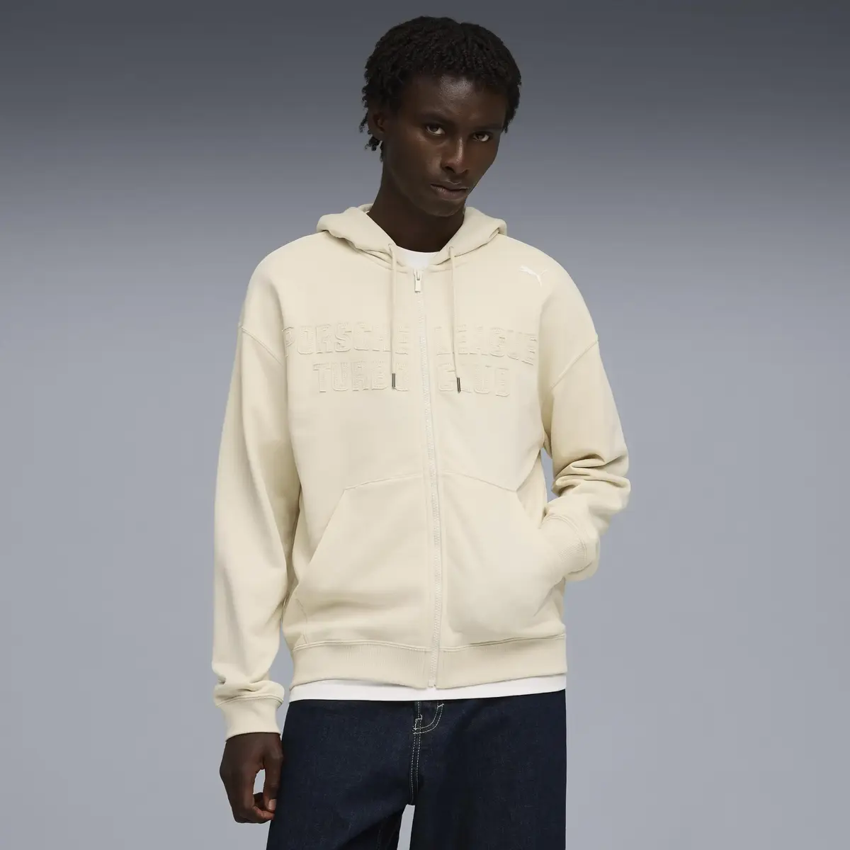 Puma PL Lifestyle Zip Jacket Krem Erkek Fermuarlı Üst