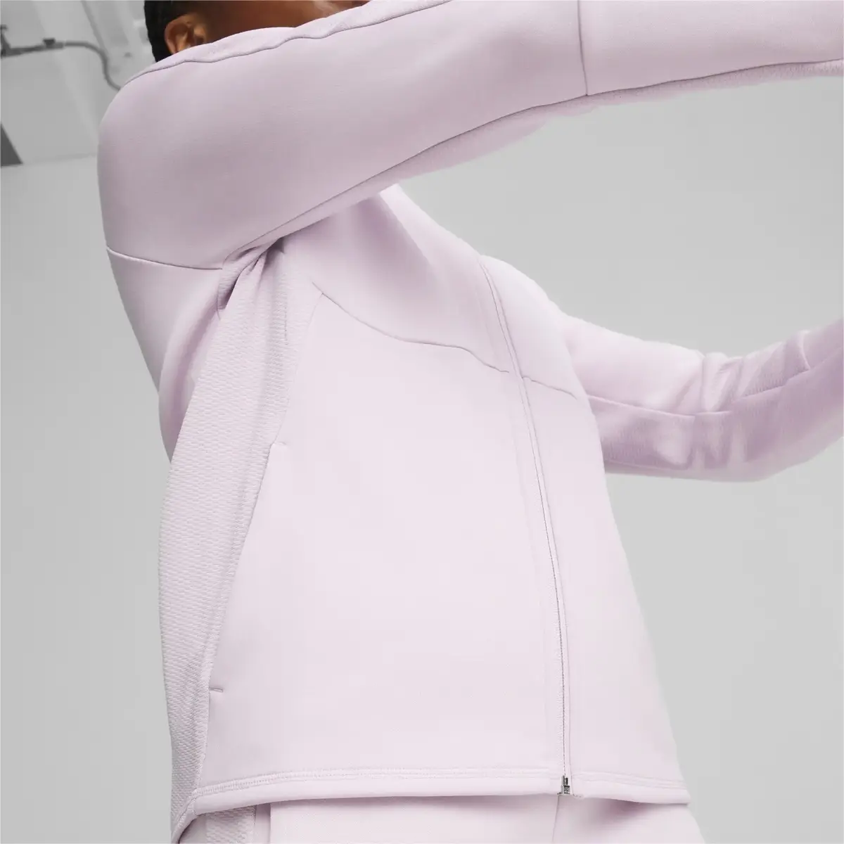 Puma EVOSTRIPE FZ Hoodie Lila Kadın Sweatshirt