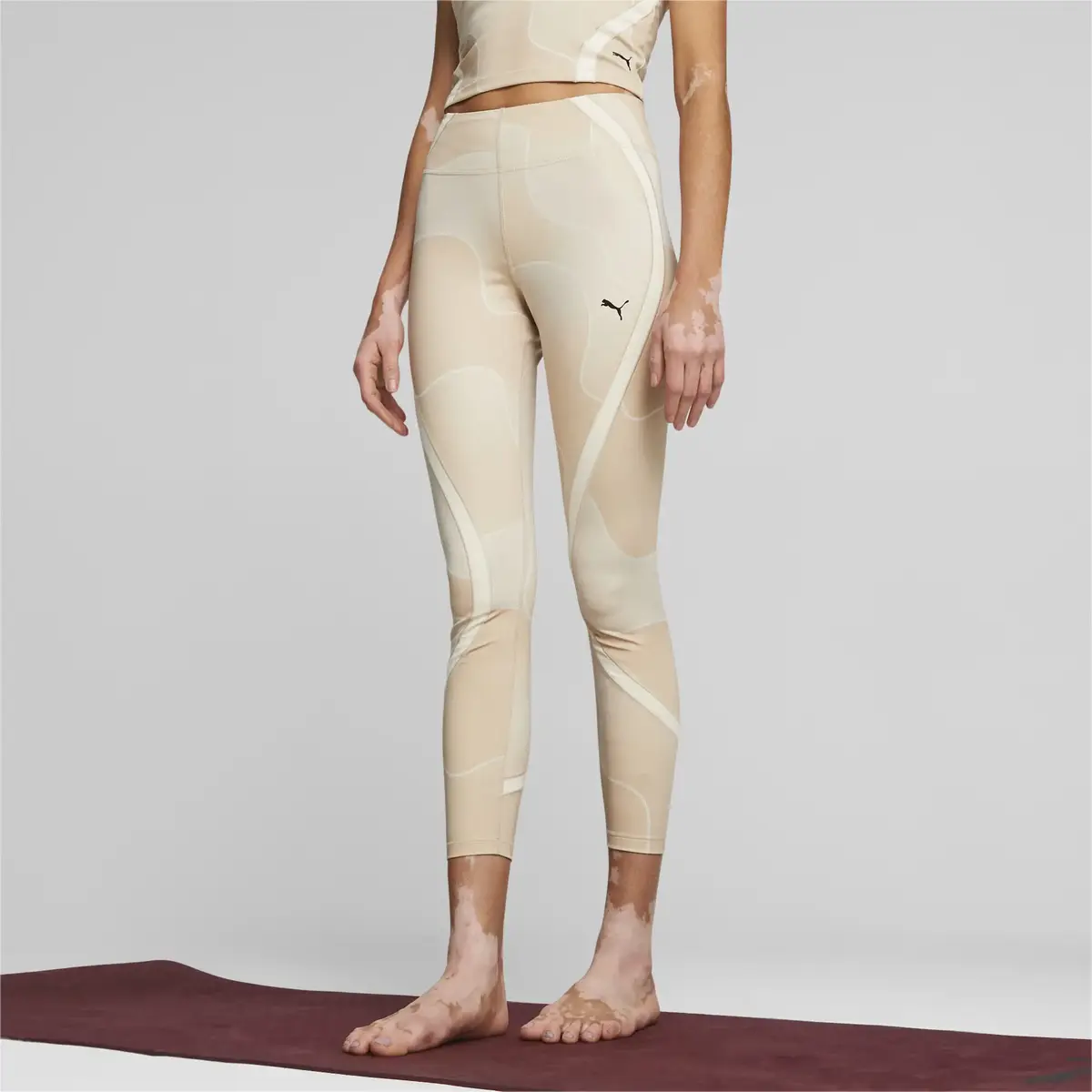 Puma STUDIO AOP HW 7/8 TIGHT Bej Kadın Tayt