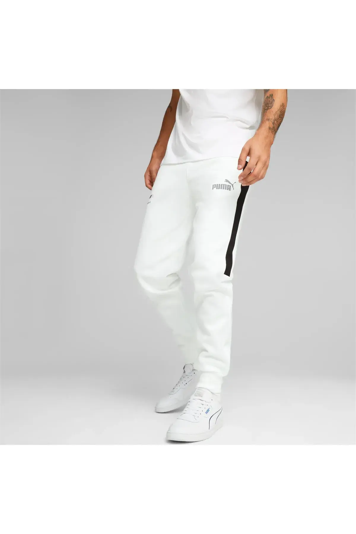 Puma BMW MMS MT7 Track Pants Erkek Beyaz Eşofman Altı