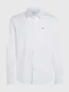 Calvin Klein POPLIN STRETCH SLIM, YAF Beyaz Erkek Gömlek