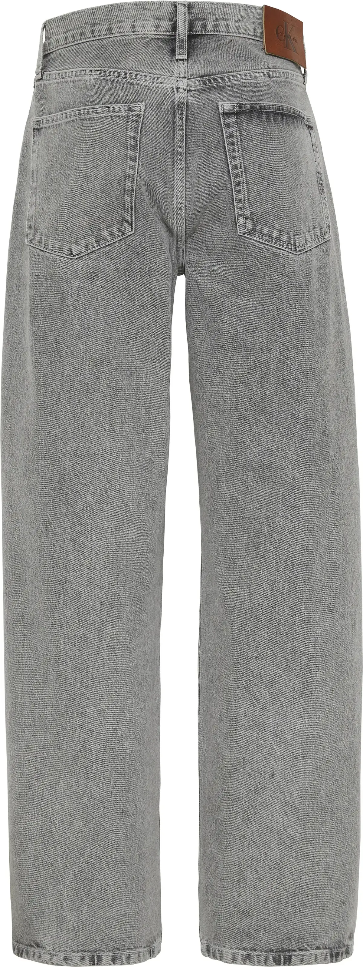 Calvin Klein THE WIDE LEG GREY STERLING Kadın Gri Kot Pantolon