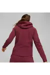 Puma EVOSTRIPE Full-Zip Hoodie Kırmızı Kadın Fermuarlı Hoodie