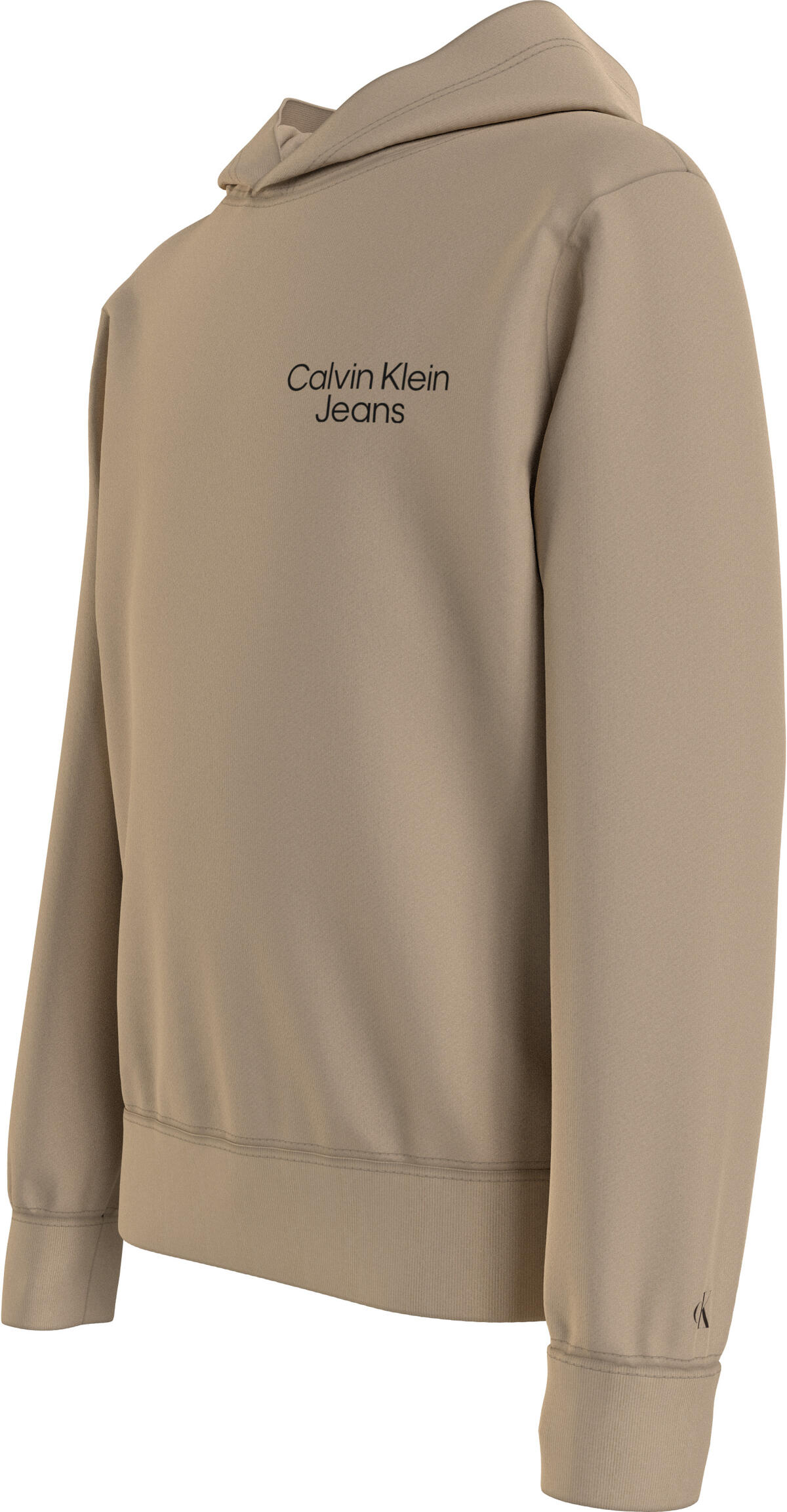 Calvin Klein CKJ STACK LOGO HOODI Erkek Bej Hoodie