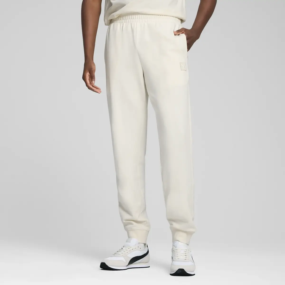 Puma ESS ELEVATED Pants TR cl Krem Erkek Eşofman Altı