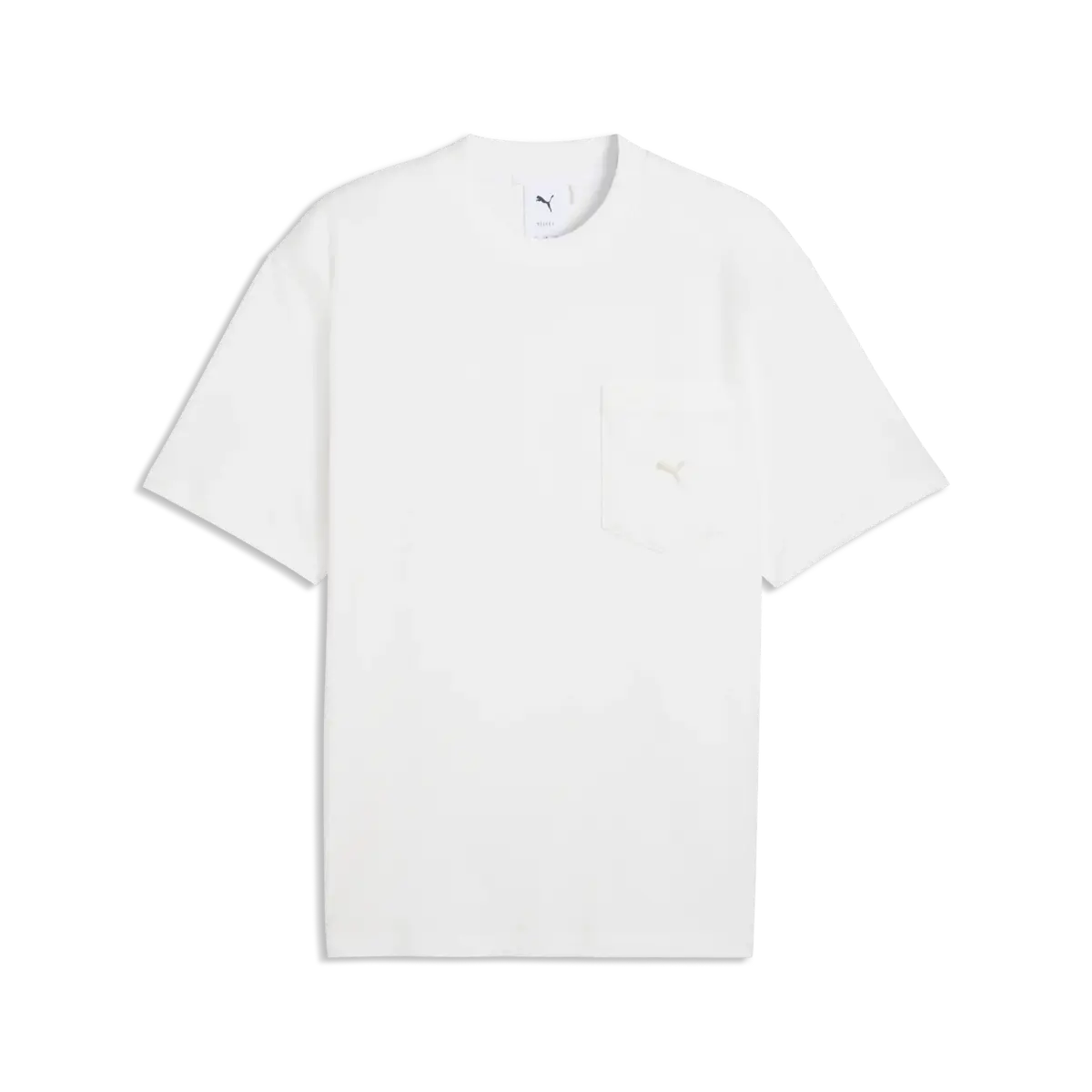 Puma  SELECT Essentials Pocket Tee Beyaz Erkek T-Shirt