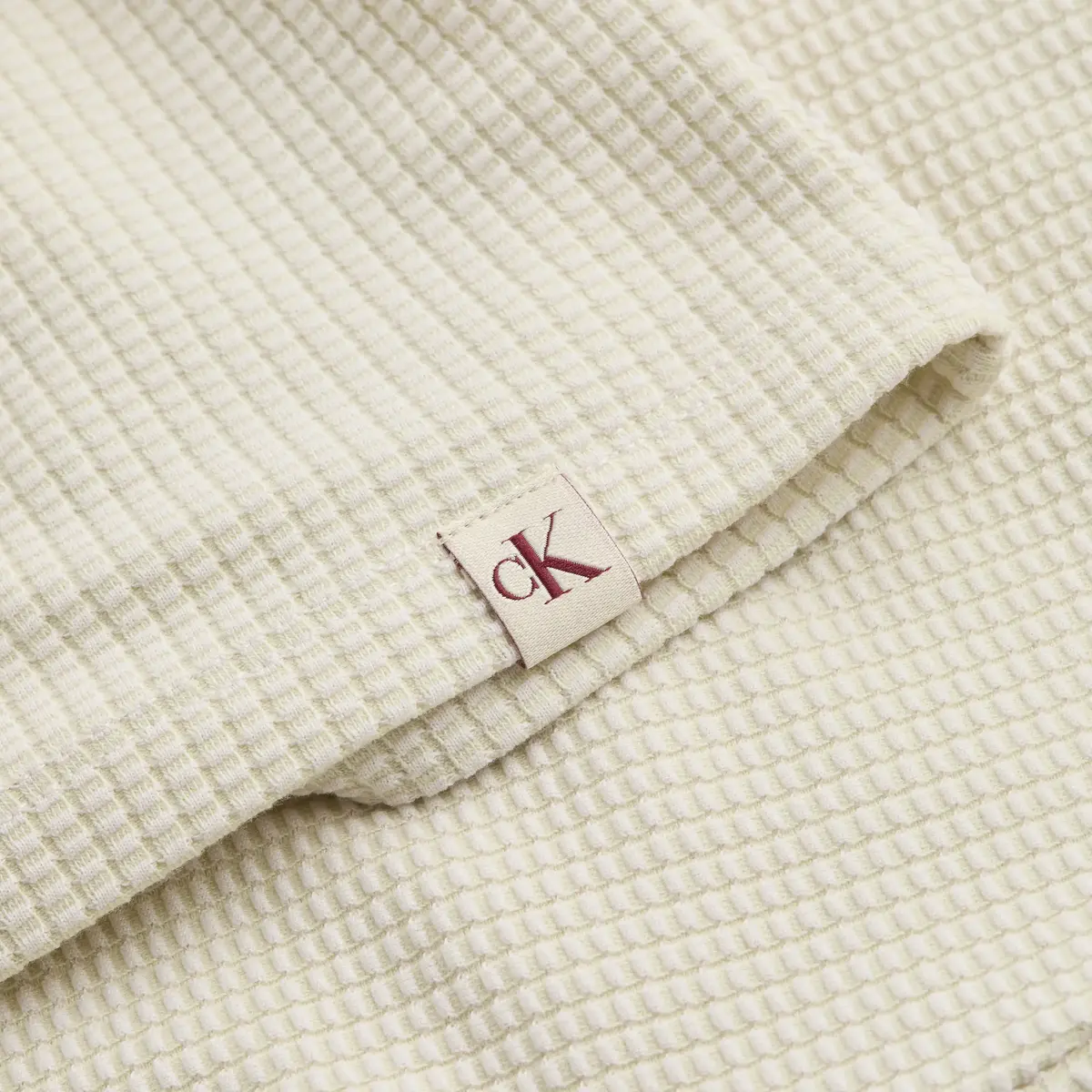 Calvin Klein WAFFLE TEXTURE HALTE, CKS Krem Kadın Elbise-Etek