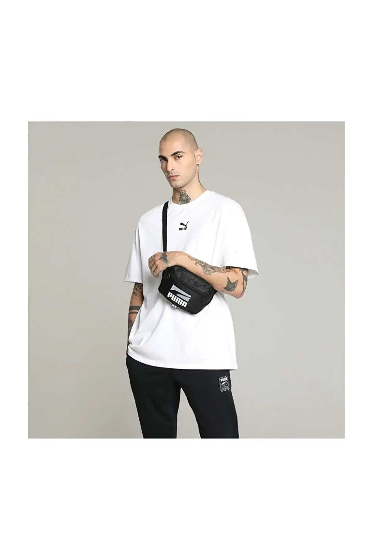 Puma Plus II Siyah Unisex Bel Çantası