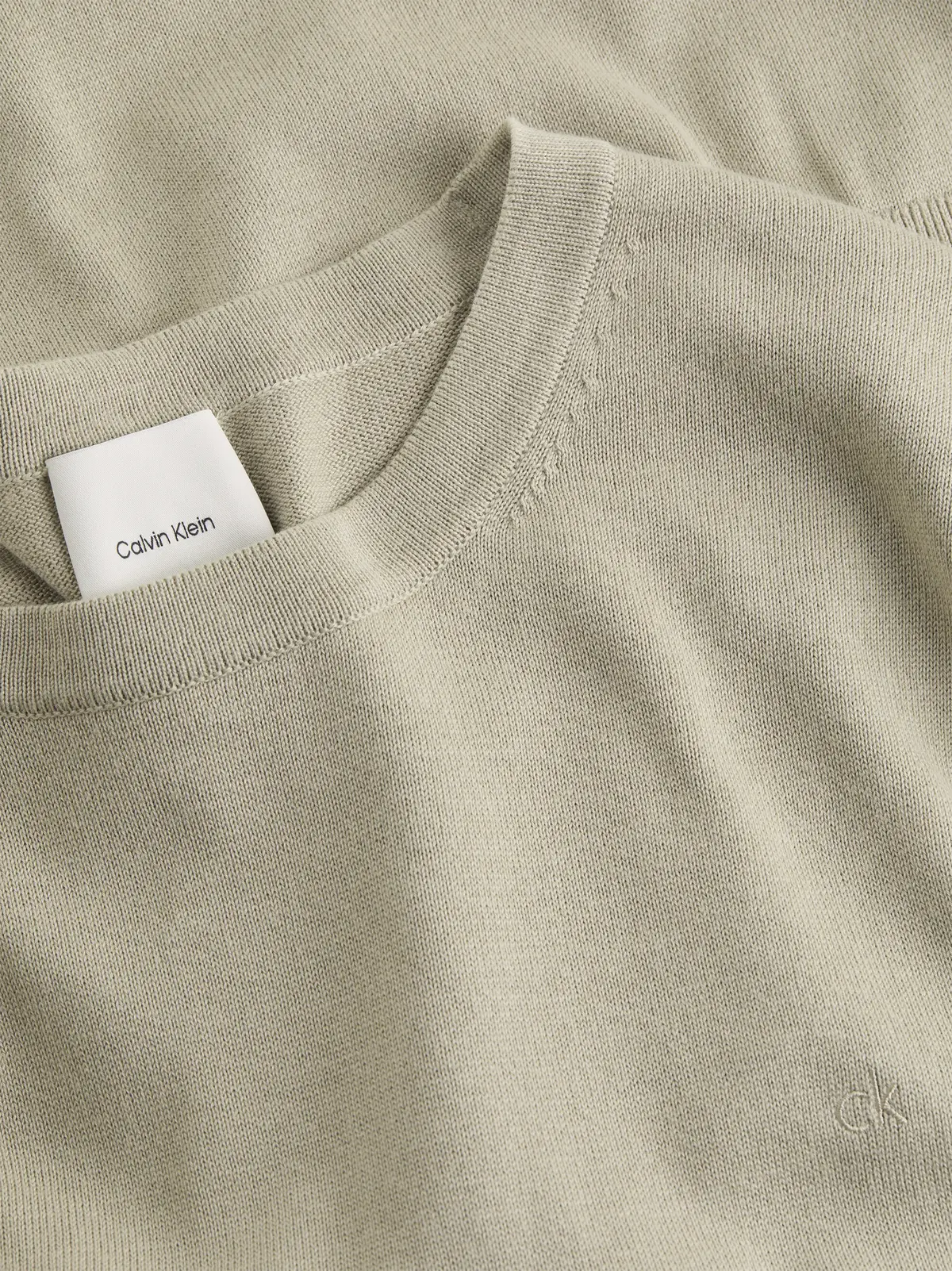 Calvin Klein KNITTED SUPIMA COTTO, PAH Bej Erkek T-Shirt & Polo