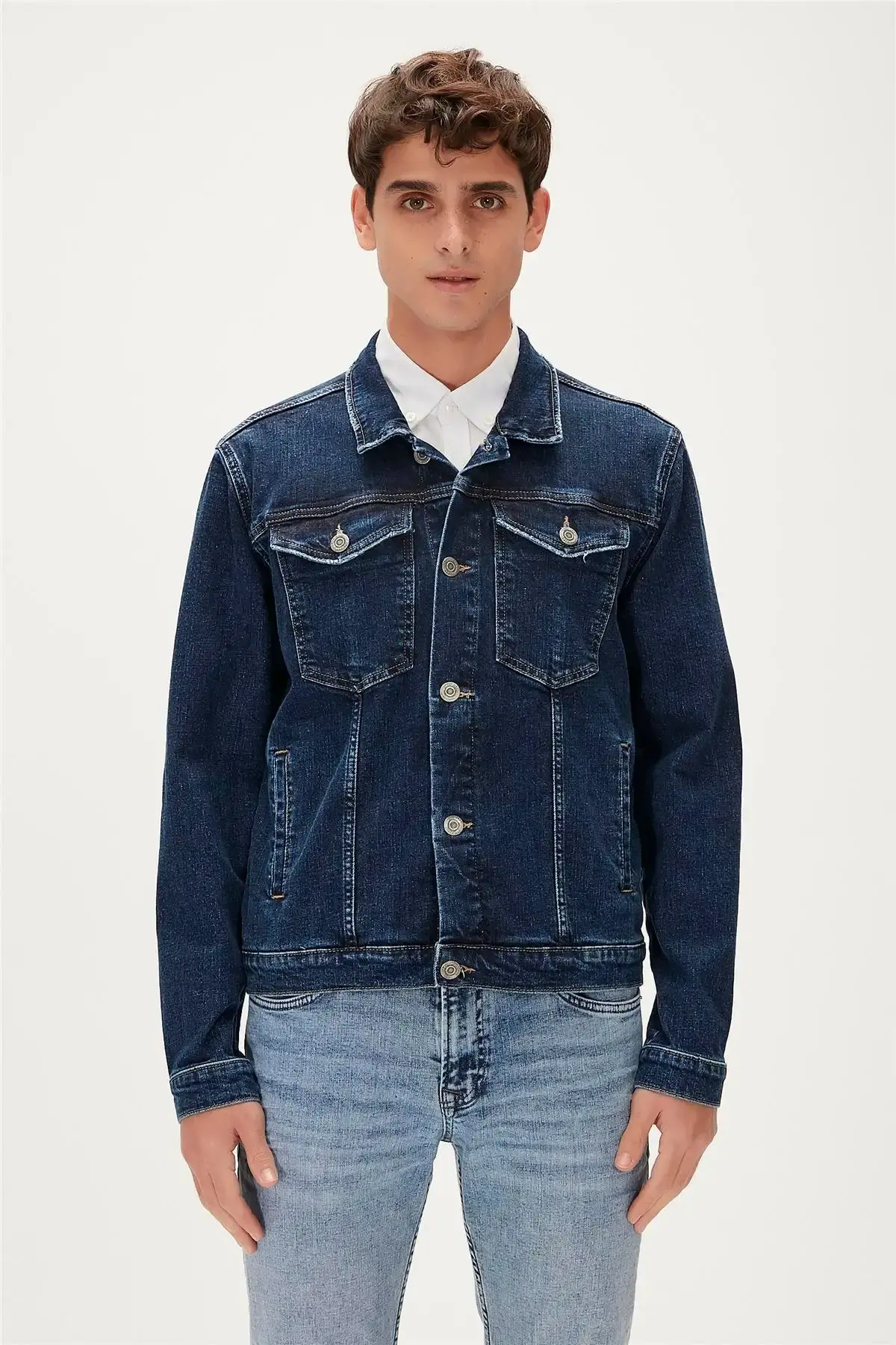BAD BEAR ROY DENIM JACKET Erkek Lacivert Kot Ceket