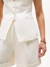 Tommy Hilfiger LINEN MIX SLIM WAIST, Z00 Krem Kadın Yelek
