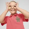 Puma CATS CLUB Pique Polo Pembe Kız Çocuk Polo T-Shirt