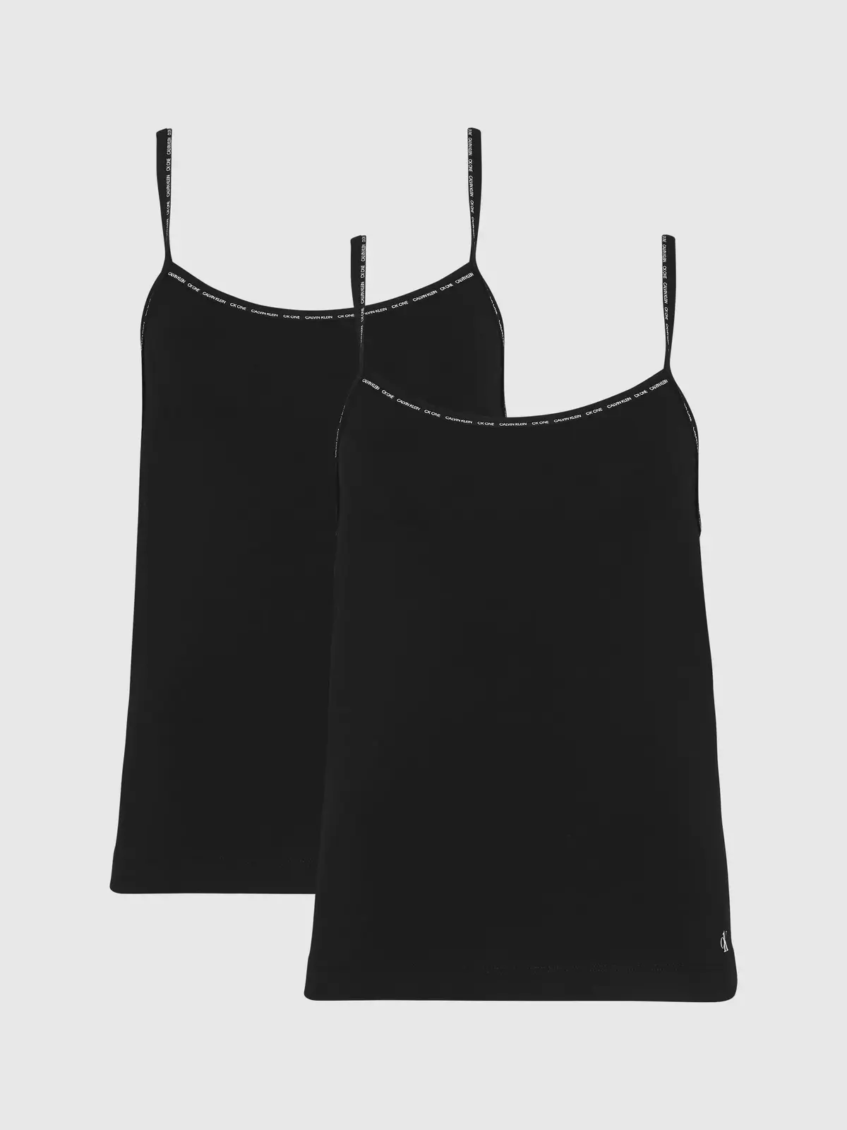 Calvin Klein CAMISOLE 2PK Kadın Siyah T-Shirt