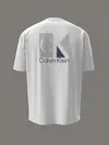 Calvin Klein SS 30s EU SP CK ABSTRACT GRAPHIC Beyaz Erkek Tişört