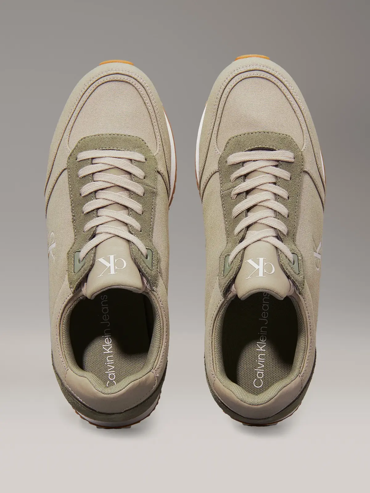 Calvin Klein RUNNER SOCK LACEUP M, 0H7 Yeşil Erkek Spor Ayakkabı & Sneaker