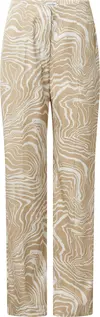 Calvin Klein WAVE PRINT WIDE LEG Kadın Bej Geniş Paça Pantolon